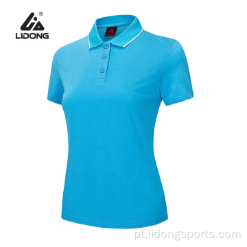 Logotipo personalizado Imprimir Sublimação Unisex Sport Polo Camiseta